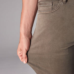 Mushroom Brown Slim Fit Comfort Stretch Jeans