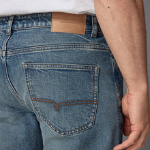 Load image into Gallery viewer, Blue Vintage Straight Fit Vintage Wash Denim Jeans
