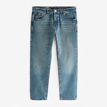 Load image into Gallery viewer, Blue Vintage Straight Fit Vintage Wash Denim Jeans
