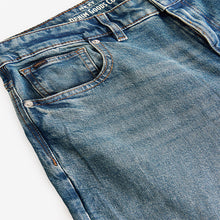 Load image into Gallery viewer, Blue Vintage Straight Fit Vintage Wash Denim Jeans
