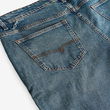 Load image into Gallery viewer, Blue Vintage Straight Fit Vintage Wash Denim Jeans
