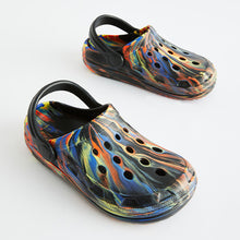 Load image into Gallery viewer, Black Marble Clogs
