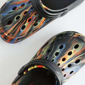 Black Marble Clogs