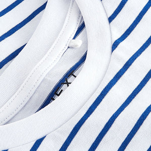 White Stripe 100% Cotton T-Shirt (3-12yrs)