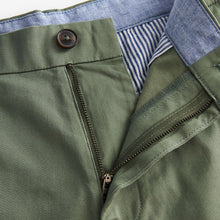 Load image into Gallery viewer, Sage Green Straight Fit Stretch Chinos Shorts
