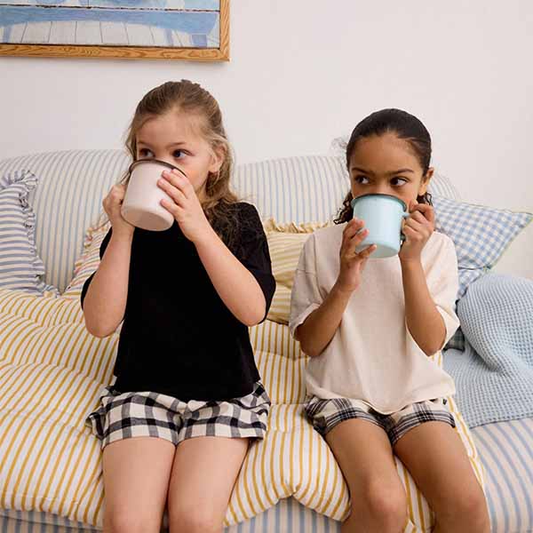 Black/White Woven Check Pyjamas 2 Pack