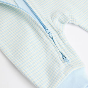 Blue Bear Baby Footless Zip 100% Cotton Sleepsuits 3 Pack