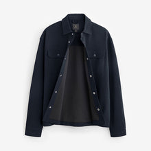 Load image into Gallery viewer, Navy Blue Popper Shacket

