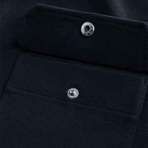 Navy Blue Popper Shacket