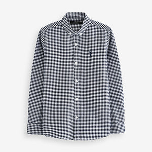 Navy Gingham Oxford Shirt (3-12yrs)