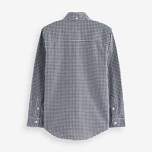 Navy Gingham Oxford Shirt (3-12yrs)