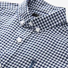 Load image into Gallery viewer, Navy Gingham Oxford Shirt (3-12yrs)
