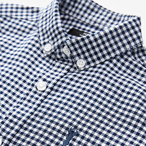 Navy Gingham Oxford Shirt (3-12yrs)