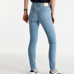 Mid Blue Denim Supersoft Skinny Jeans