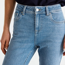 Load image into Gallery viewer, Mid Blue Denim Supersoft Skinny Jeans
