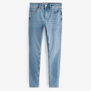 Mid Blue Denim Supersoft Skinny Jeans