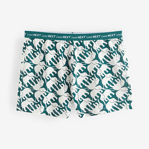 Teal Blue Elephant Cotton Short Sleeve Pyjamas