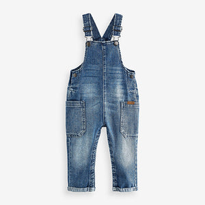 Mid Blue Denim Slouch Dungarees (3mths-6yrs)