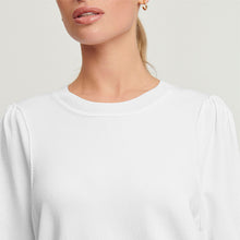 Load image into Gallery viewer, White Crew Neck Short Sleeve Knitted Top
