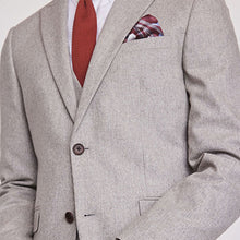 Load image into Gallery viewer, Light Grey Flannel Suit Waistcoat
