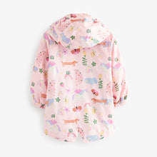 Load image into Gallery viewer, Pink Unicorn Shower Resistant Printed Cagoule Jacket (3mths-6yrs)
