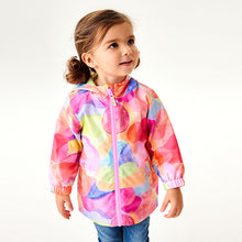 Load image into Gallery viewer, Pink Shapes Shower Resistant Printed Cagoule Jacket (3mths-6yrs)
