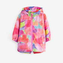 Load image into Gallery viewer, Pink Shapes Shower Resistant Printed Cagoule Jacket (3mths-6yrs)
