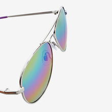Load image into Gallery viewer, Silver Aviator Style Sunglasses
