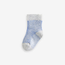 Load image into Gallery viewer, Blue Baby Socks 5 Pack (0mths-2yrs)
