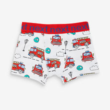 Load image into Gallery viewer, Red/B;ue Emergency Vehicules Trunks 7 Pack (2-8yrs)
