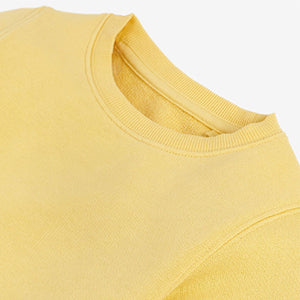 Yellow Plain Sweat T-Shirt And Shorts Set (3mths-6yrs)