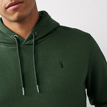 Load image into Gallery viewer, Khaki Green Jersey Cotton Rich Overhead Hoodie
