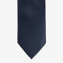 Load image into Gallery viewer, Navy Blue Slim Twill Tie
