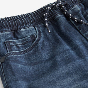 Dark Blue Jersey Denim Shorts (3-12yrs)
