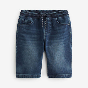 Dark Blue Jersey Denim Shorts (3-12yrs)