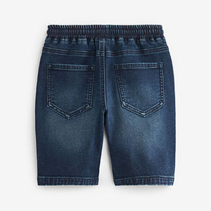 Dark Blue Jersey Denim Shorts (3-12yrs)