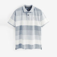 Load image into Gallery viewer, Blue Marl Stripe Polo Shirt
