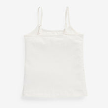 Load image into Gallery viewer, Cream 3 Pack Elastic Strappy Cami Vests (1.5-12yrs)
