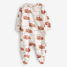 Load image into Gallery viewer, White Character Baby Sleepsuits 3 Pack (0-2yrs)
