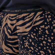 Load image into Gallery viewer, Navy Blue Animal Cotton Short Sleeve Pyjamas
