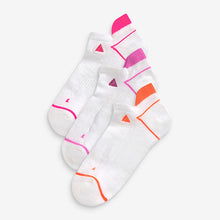 Load image into Gallery viewer, White Next Active Sports COOLMAX Active Trainer Socks 3 Pack
