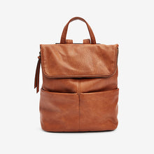 Load image into Gallery viewer, Tan Brown Casual Rucksack
