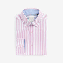 Load image into Gallery viewer, Pink Bengal Stripe Easy Iron Button Down Oxford Shirt
