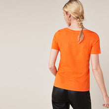 Load image into Gallery viewer, Orange Crew Neck T-Shirt
