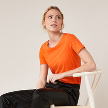 Load image into Gallery viewer, Orange Crew Neck T-Shirt
