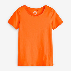 Orange Crew Neck T-Shirt