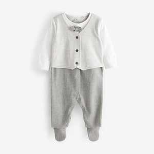 Grey Sleepsuit Smart Single Sleepsuit (0mths-18mths)
