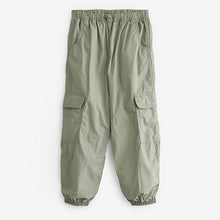 Load image into Gallery viewer, Green Parachute Cargo Cuffed Trousers (3-12yrs)
