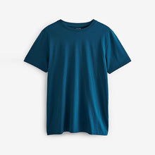 Load image into Gallery viewer, Teal Blue Regular Fit Essential Crew Neck T-Shirt

