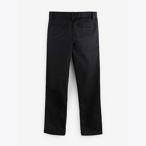 Black Regular Fit Stretch Chino Trousers (3-12yrs)